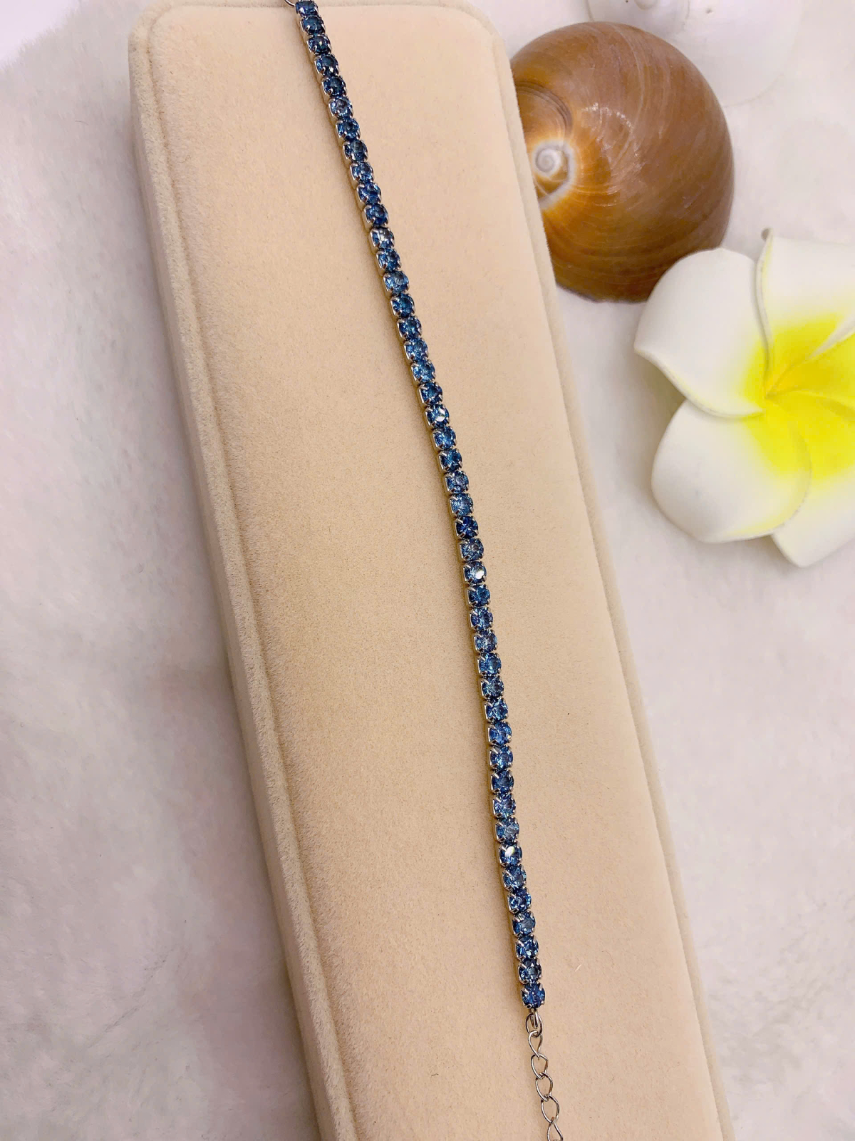 Lắc Tay Đá Topaz 5*7mm Bạc 925 - BT007