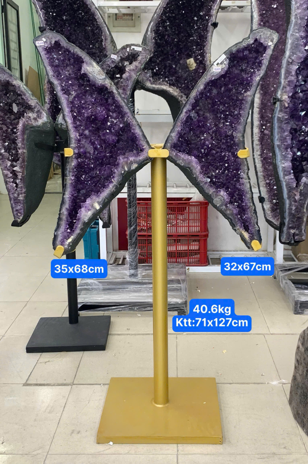 Hốc Thạch Anh Tím Cánh Bướm 5A ( TL: 40.6kg )