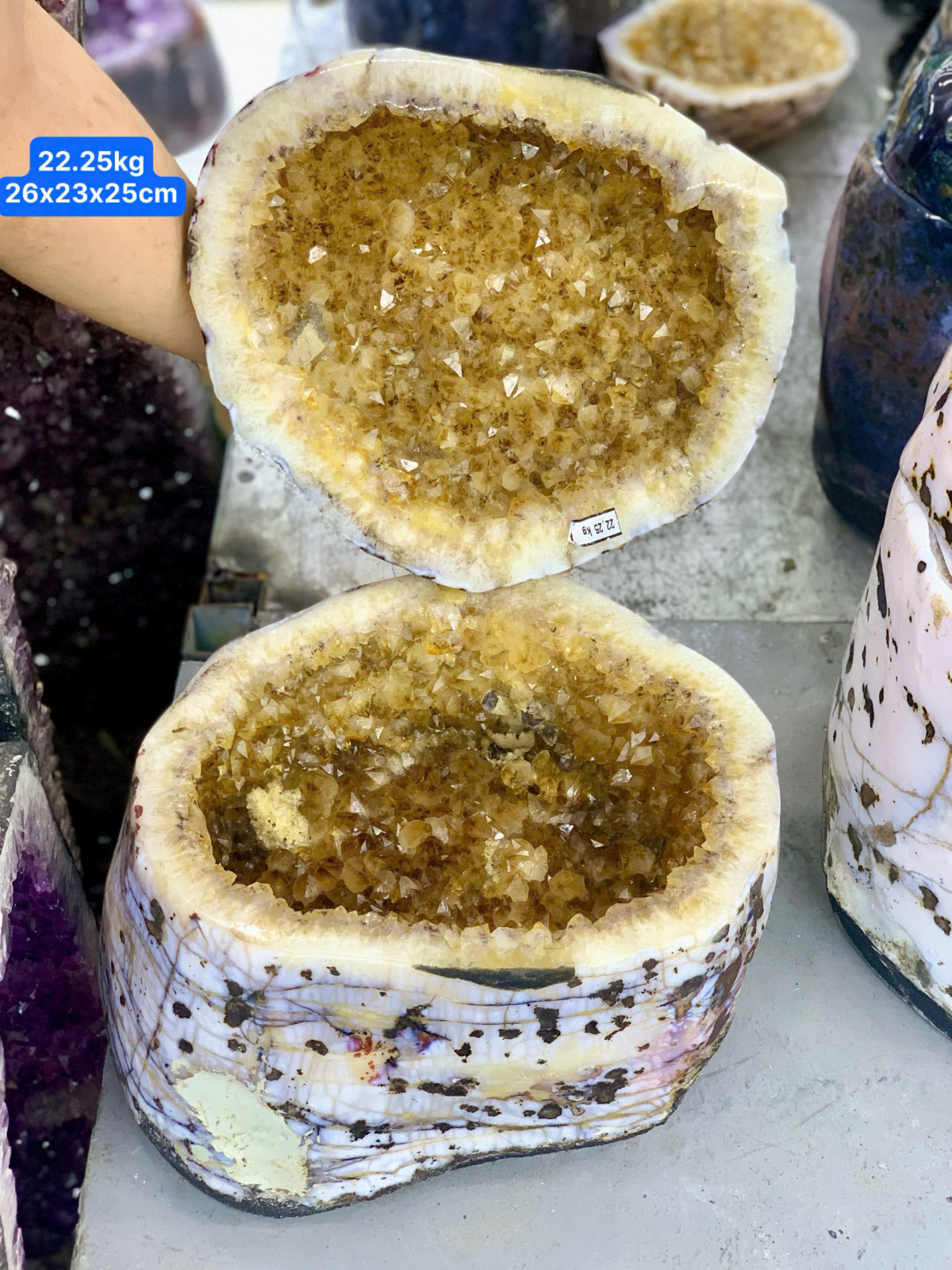 Bát Tụ Bảo Thạch Anh Vàng 3A ( TL: 22.25kg )