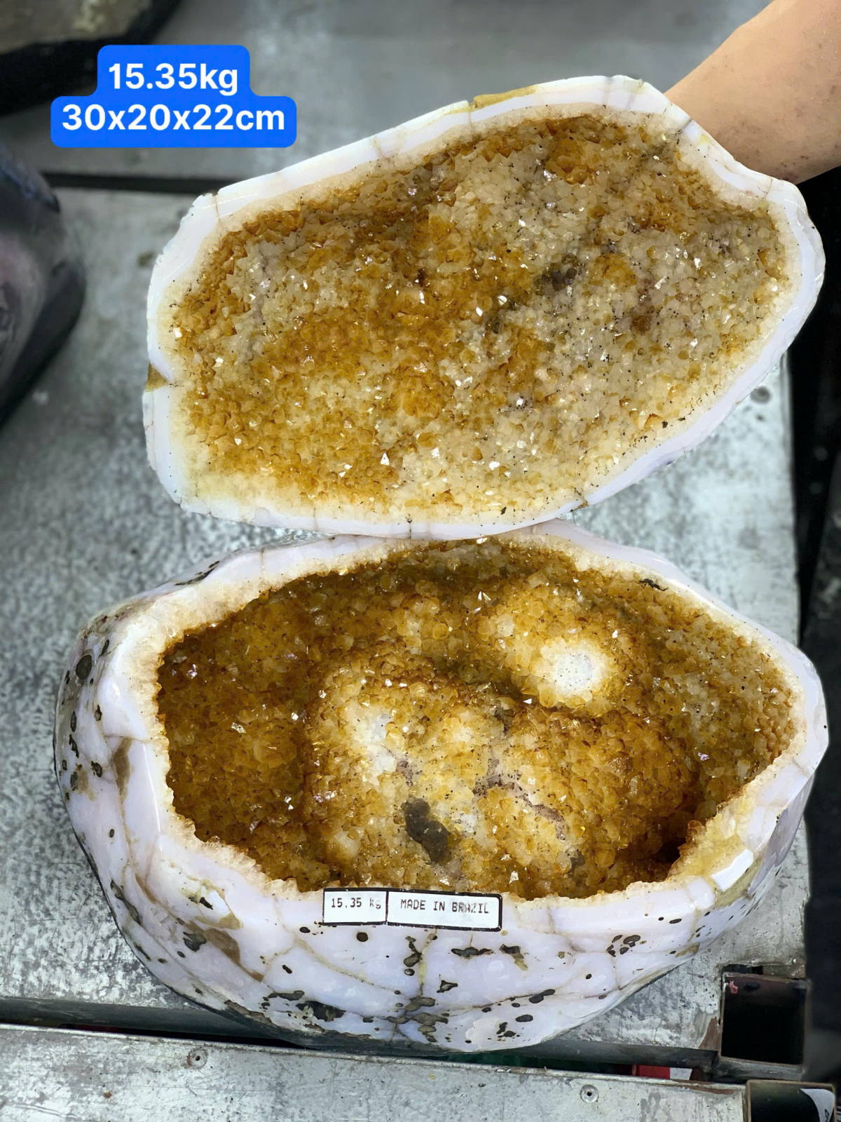 Bát Tụ Bảo Thạch Anh Vàng 3A ( TL: 15.35kg )