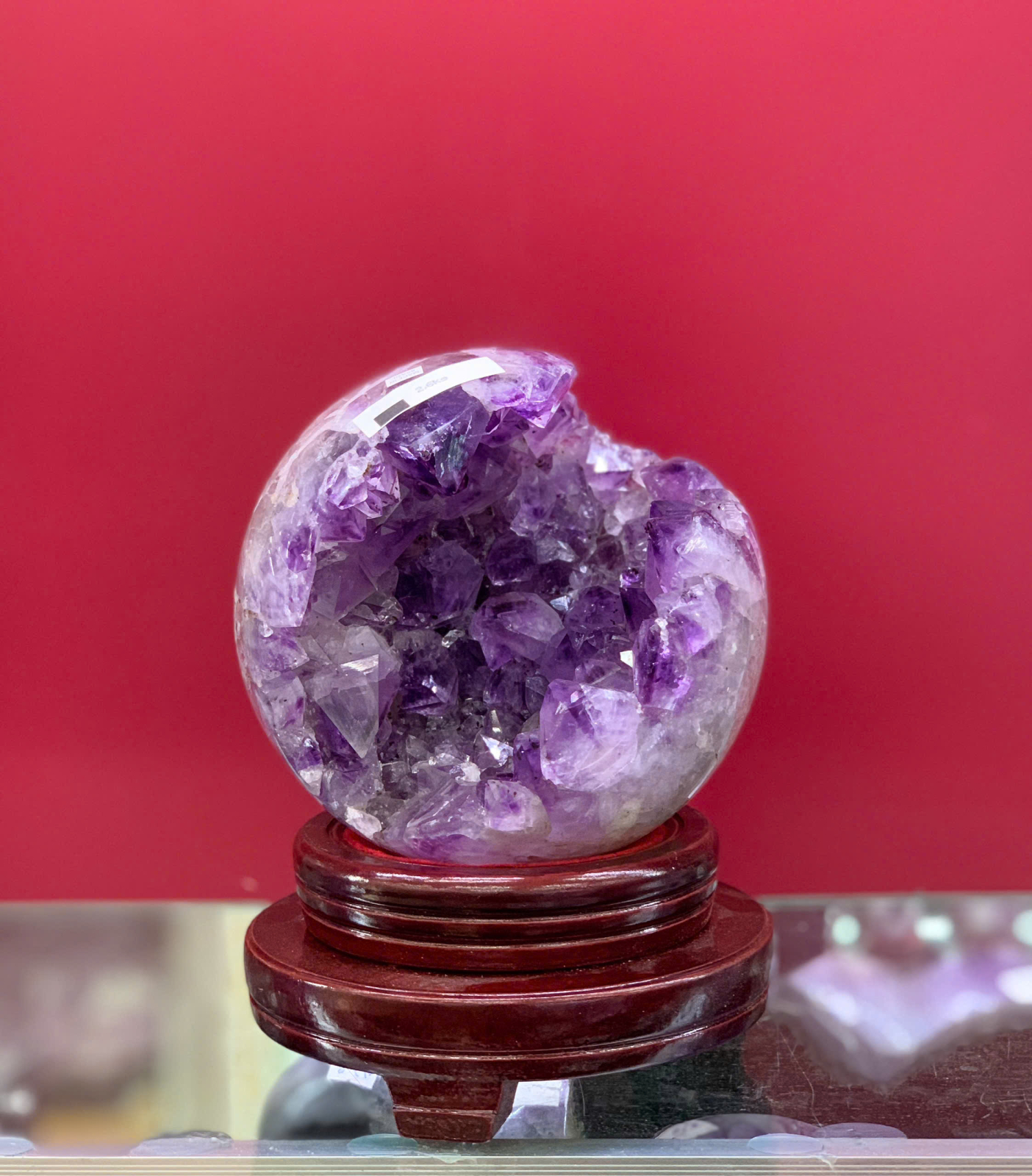 Hốc Cầu Thạch Anh Tim 5A ( TL: 2.6kg )