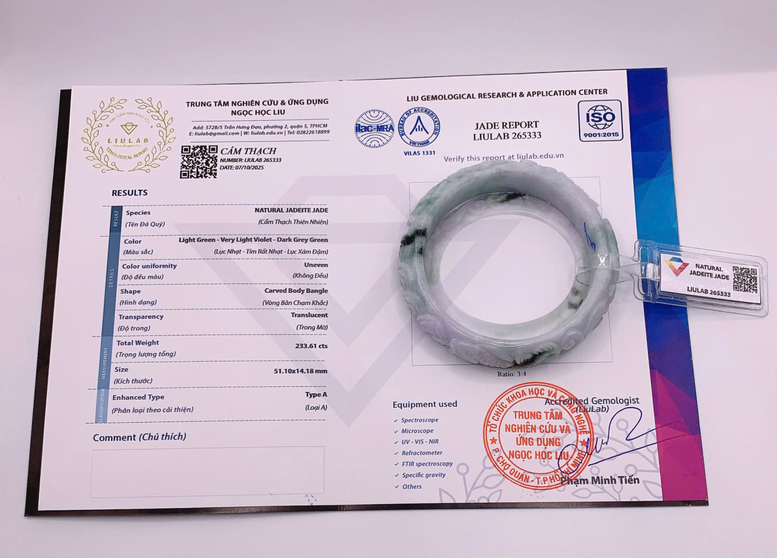 Vòng kiềng Cẩm Thạch chạm khắc cao cấp - Type A