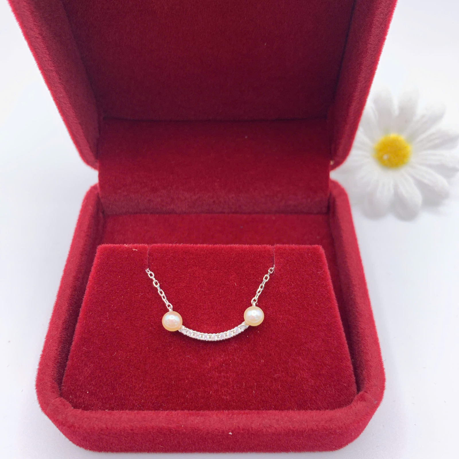 Dây chuyền ngọc trai 4mm bạc 950-GP195