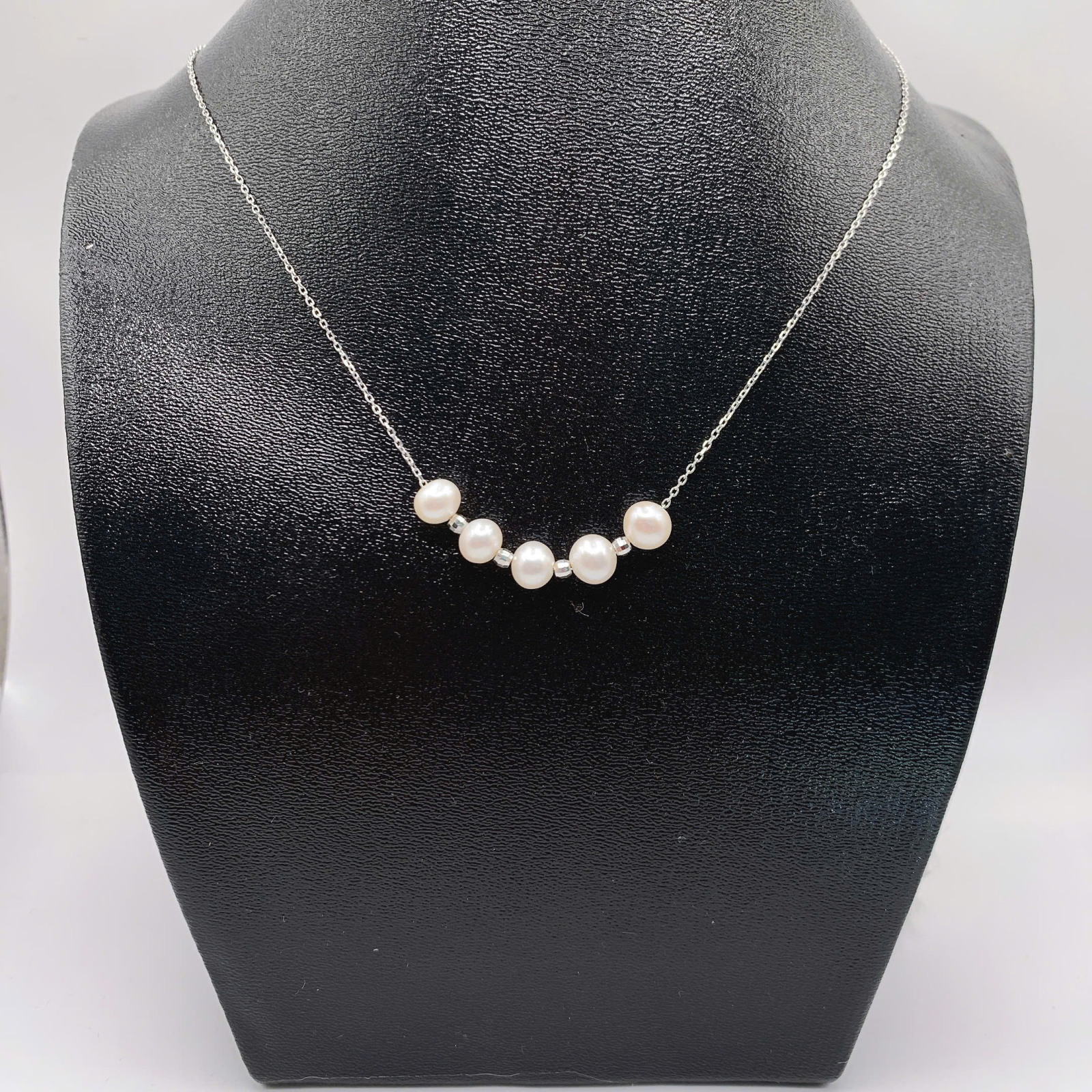 Dây chuyền ngọc trai 8mm bạc 950-GP207