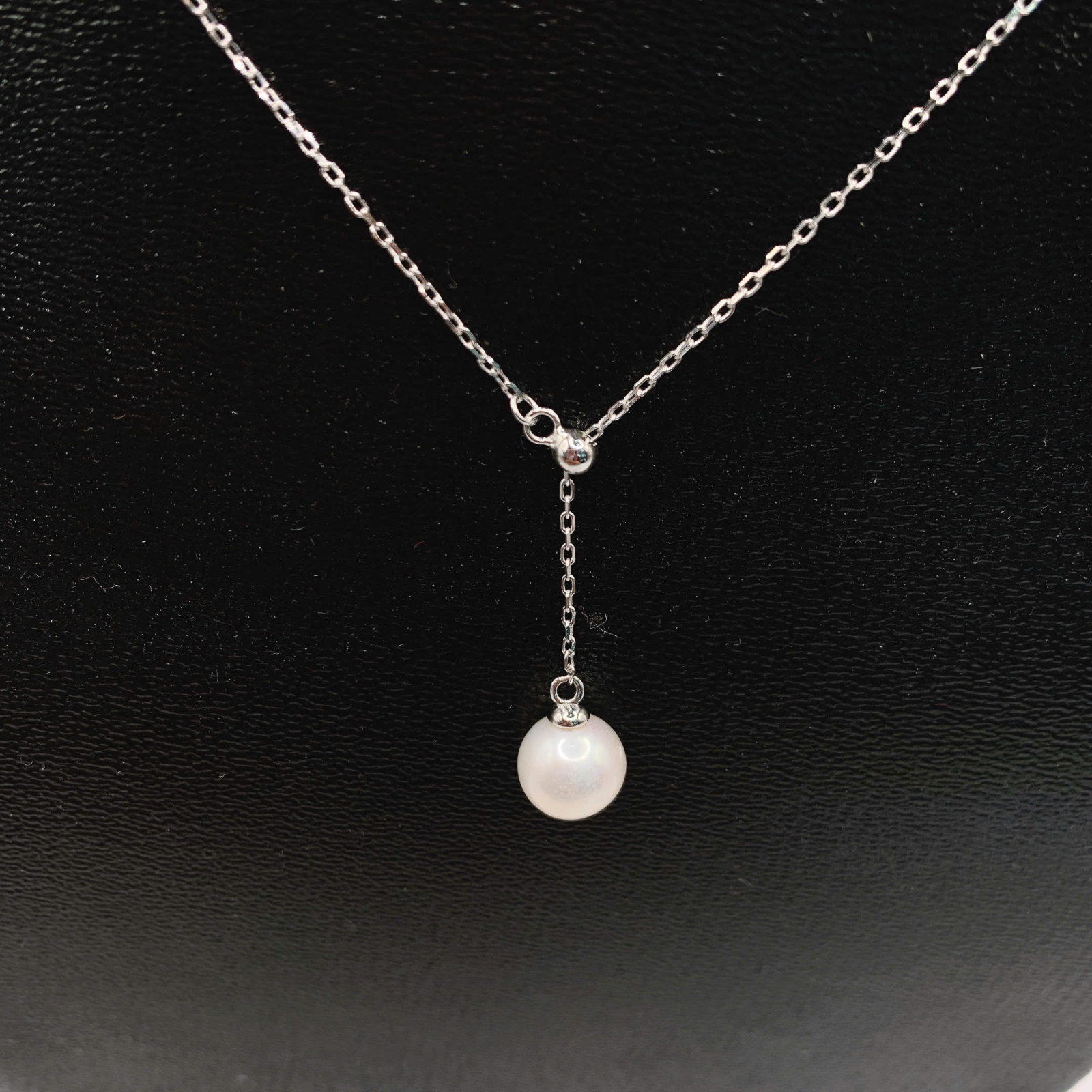 Dây chuyền ngọc trai 8mm bạc 950-GP197