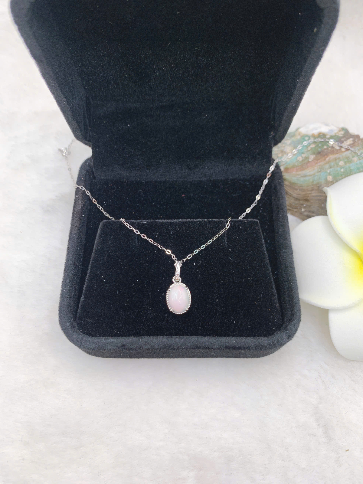 Mặt dây chuyền opal 6*8mm bạc 925-BO115