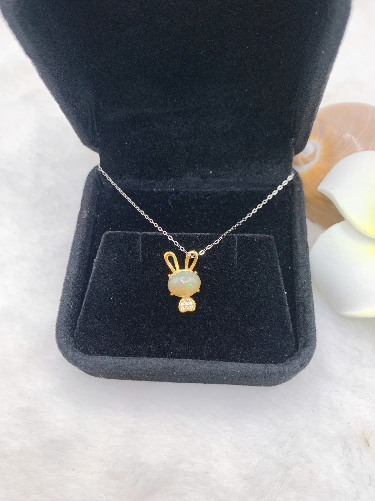 Mặt dây chuyền opal 7*9mm bạc 925-BO151