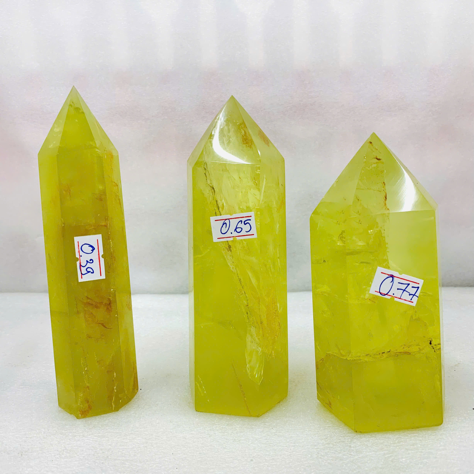 Trụ Thạch Anh Vàng 3A size 10-15cm ( 1kg )