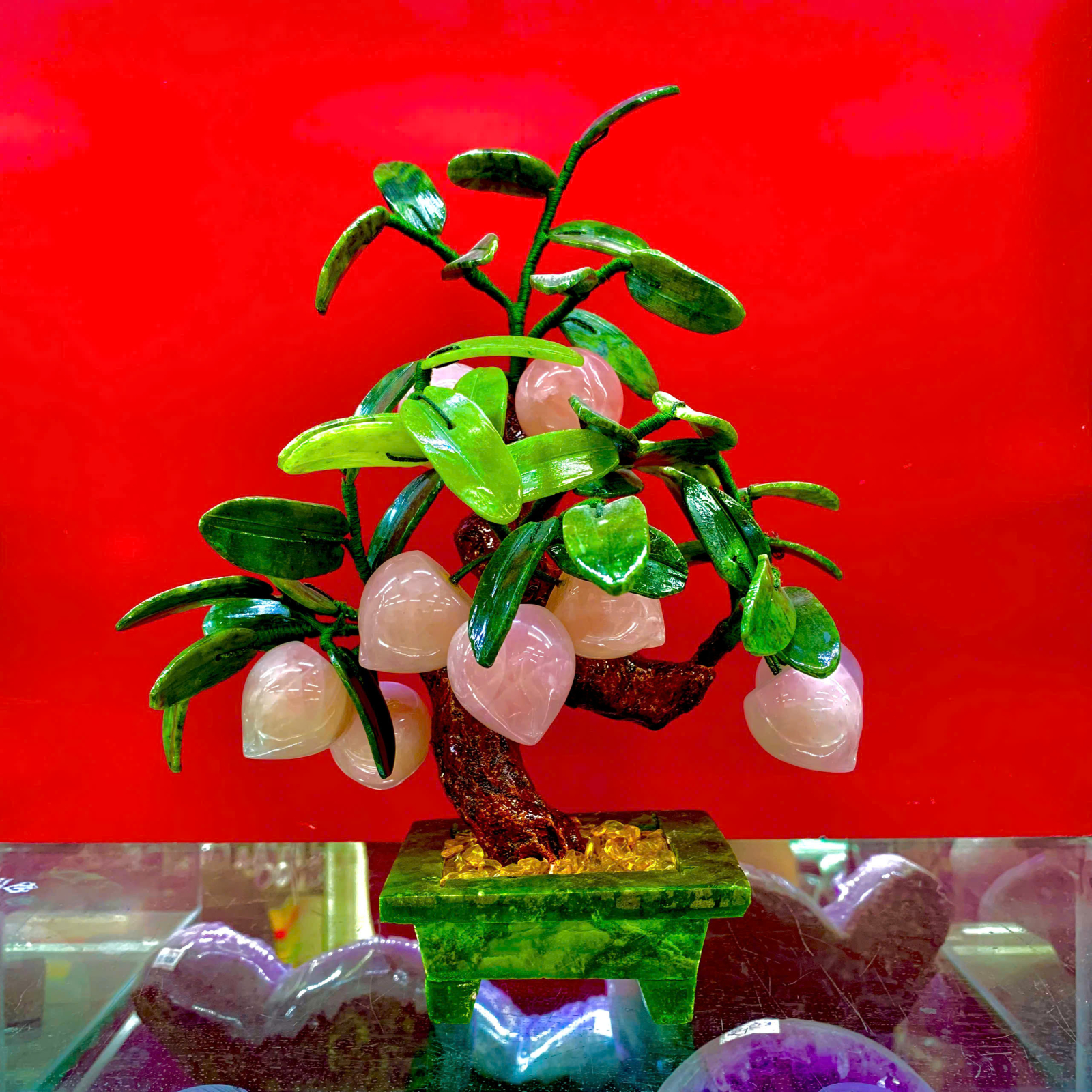 Cây Đào Thạch Anh Hồng 9 quả