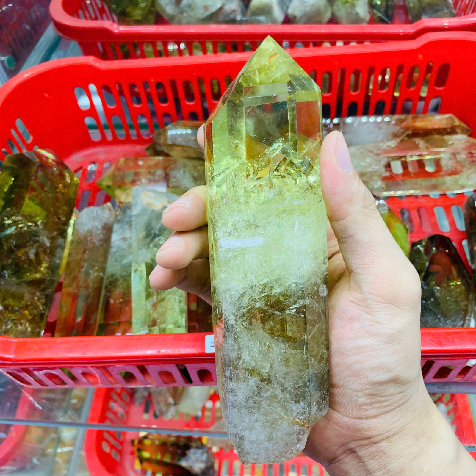 Trụ Thạch Anh Vàng 5A ( 1kg )