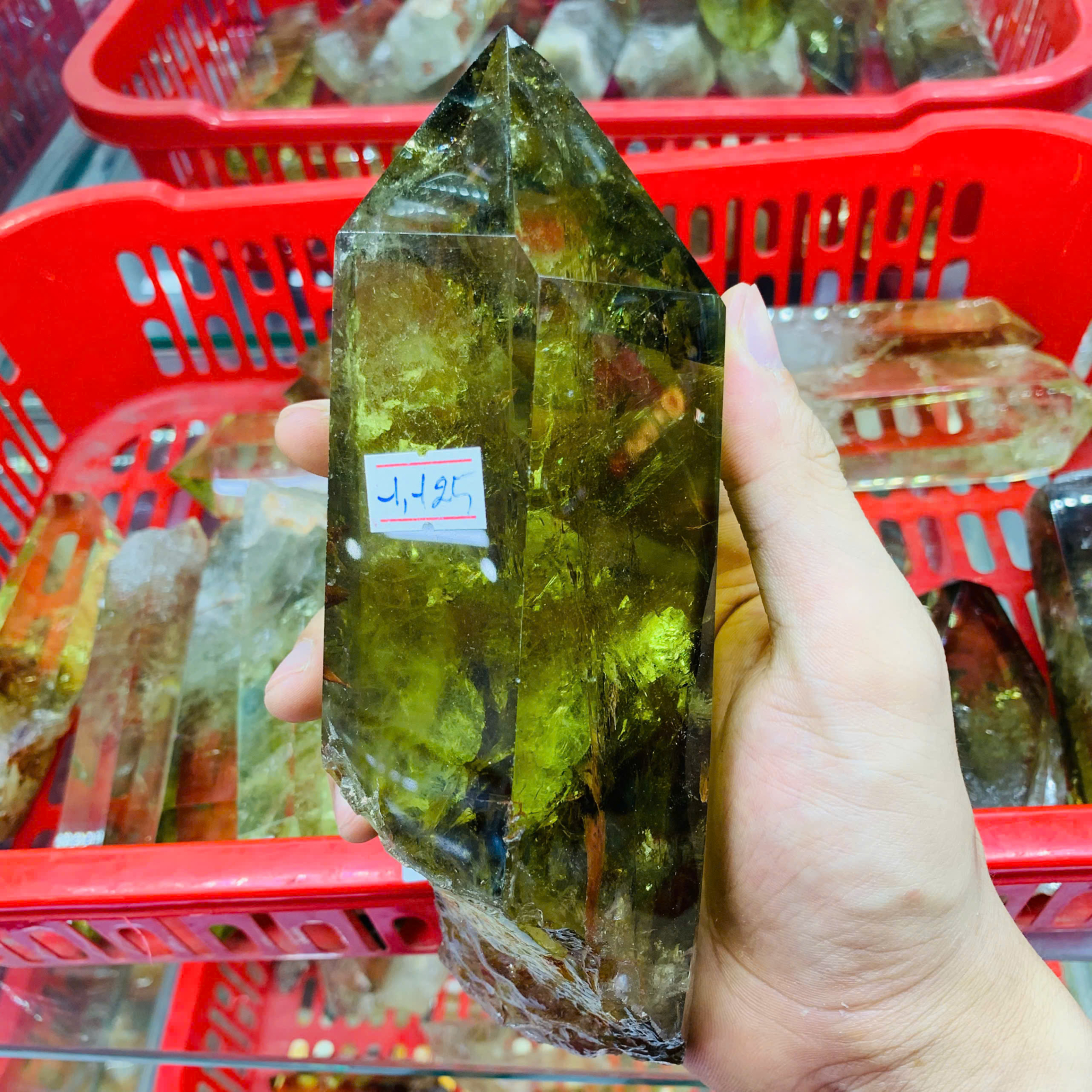Trụ Thạch Anh Vàng 5A ( 1kg )