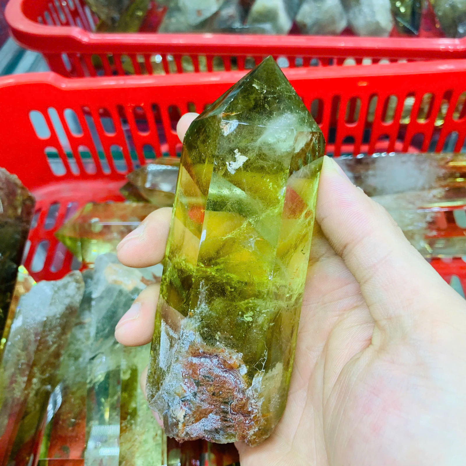 Trụ Thạch Anh Vàng 5A ( 1kg )