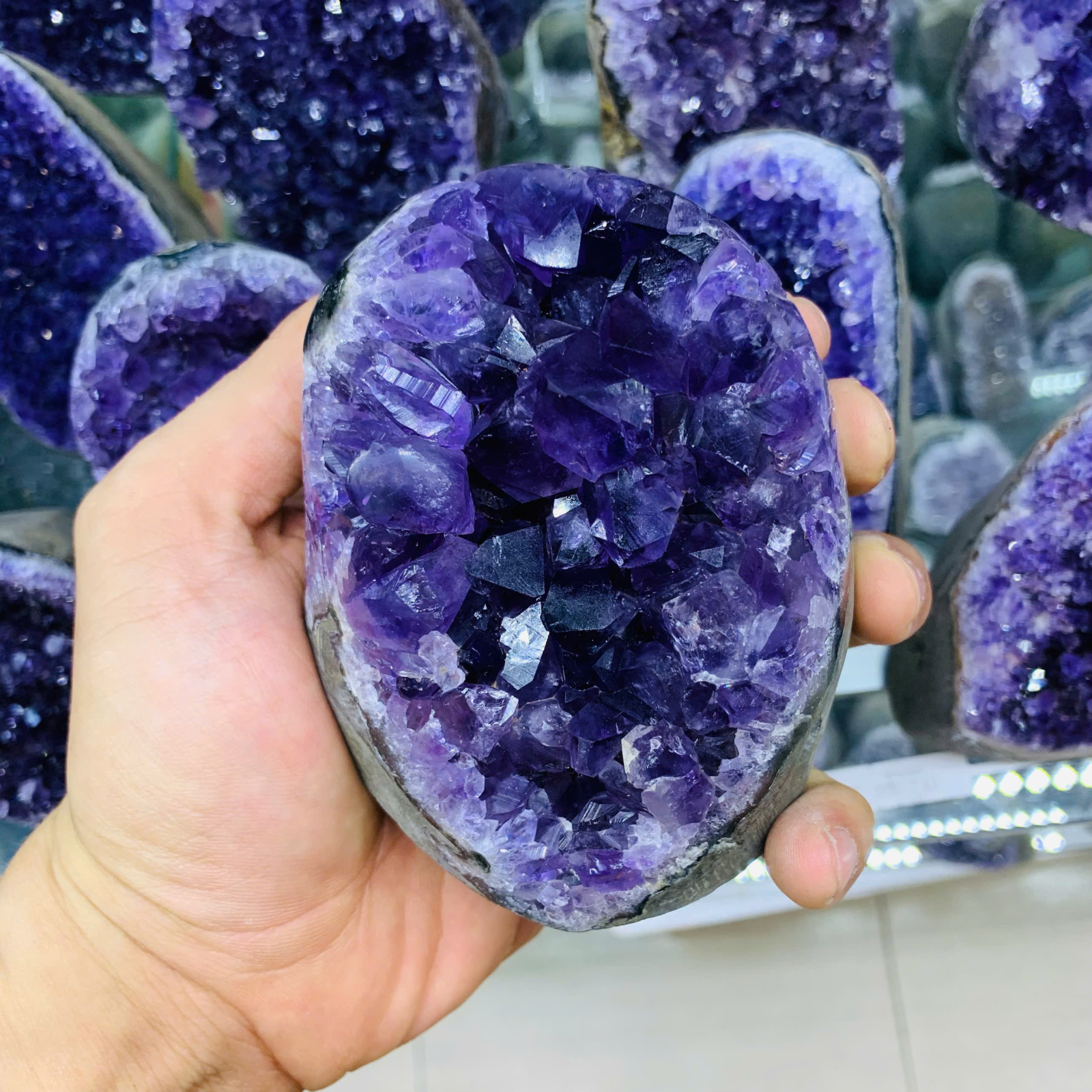 Bông Thạch Anh Tím 4A ( 1kg )