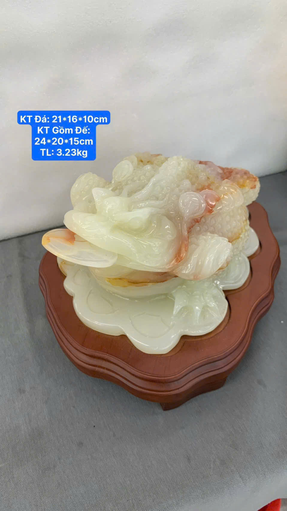 Thiềm Thừ Đá Ngọc Onyx ( KT 21*16*10cm )