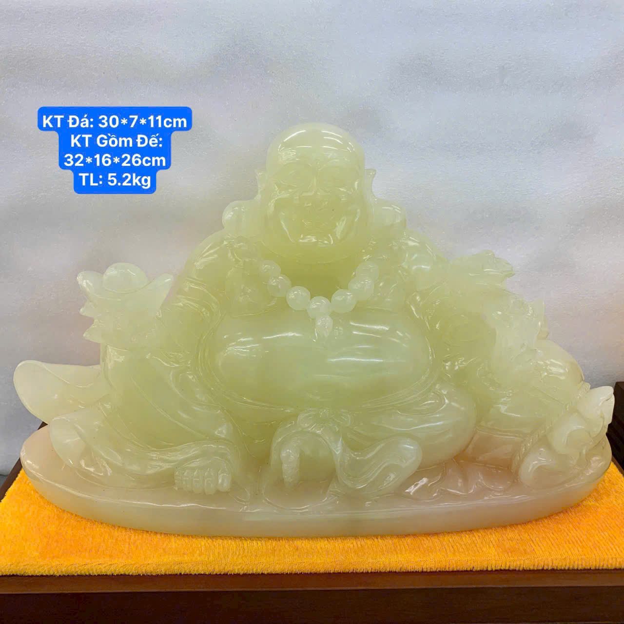 Phật Di Lạc Ngọc Onyx ( KT 30*7*11cm ) (KL 5.2kg )