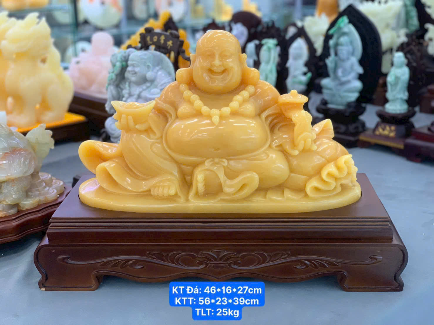 Phật Di Lặc Ngọc Hoàng Long (KT 46*16*27cm )