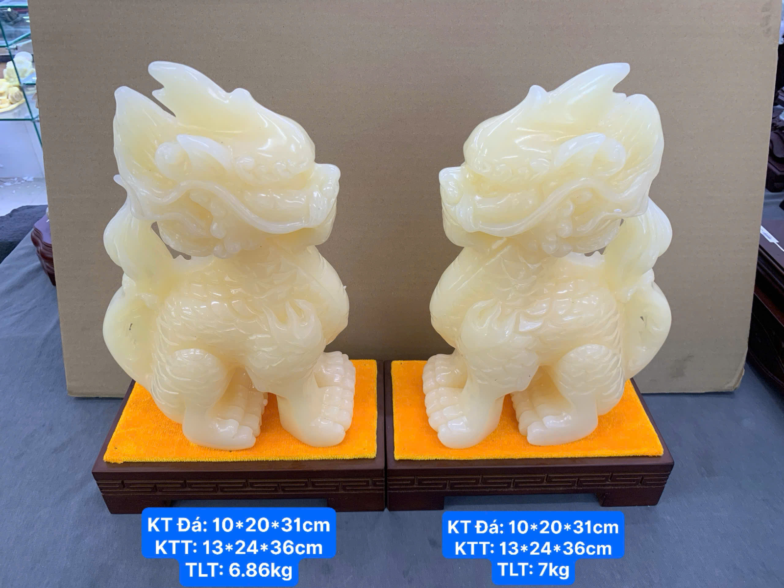 Tỳ hưu Ngọc Hoàng Long ( KT: 10*20*31cm )