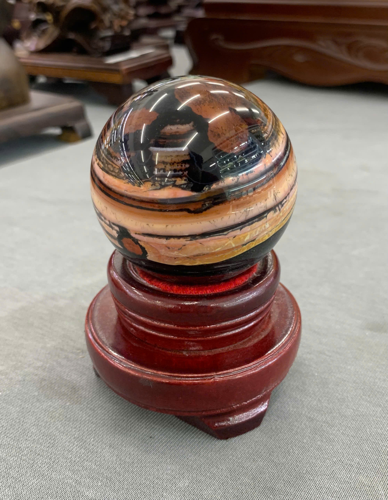 Cầu hàm ếch/miệng cười mã não A ( 1kg )