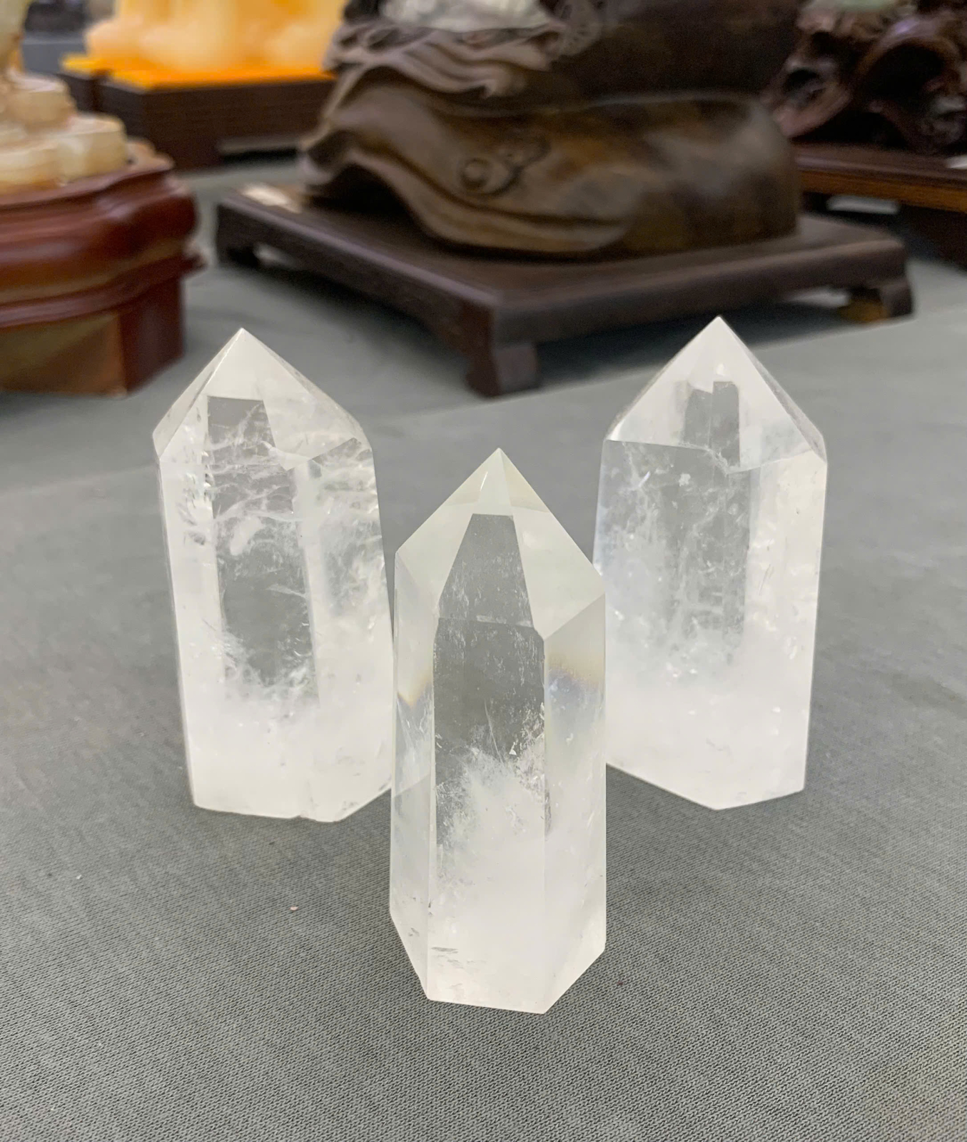 Trụ Thạch Anh Trắng 4A size 10cm ( 1kg )