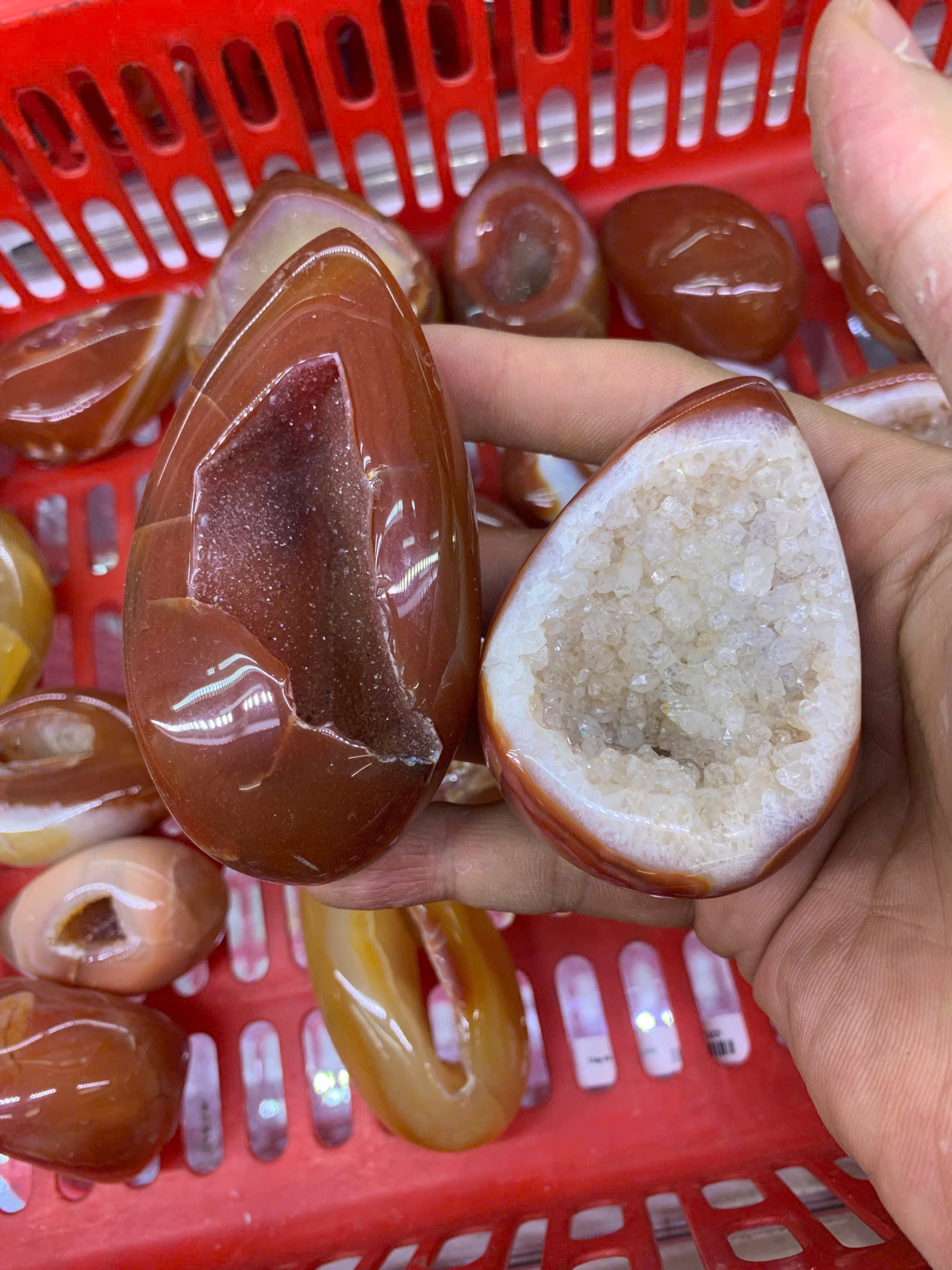 Trứng Mã Não Cam Đỏ  ( 1kg )