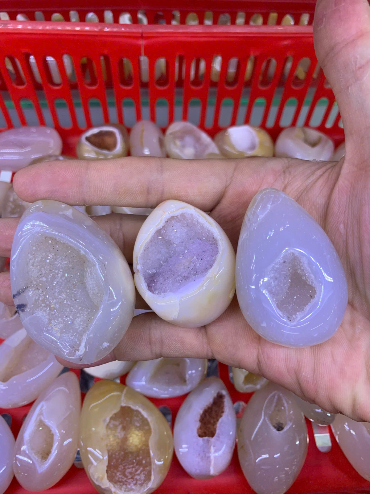 Trứng Mã Não Trắng ( 1kg ) 